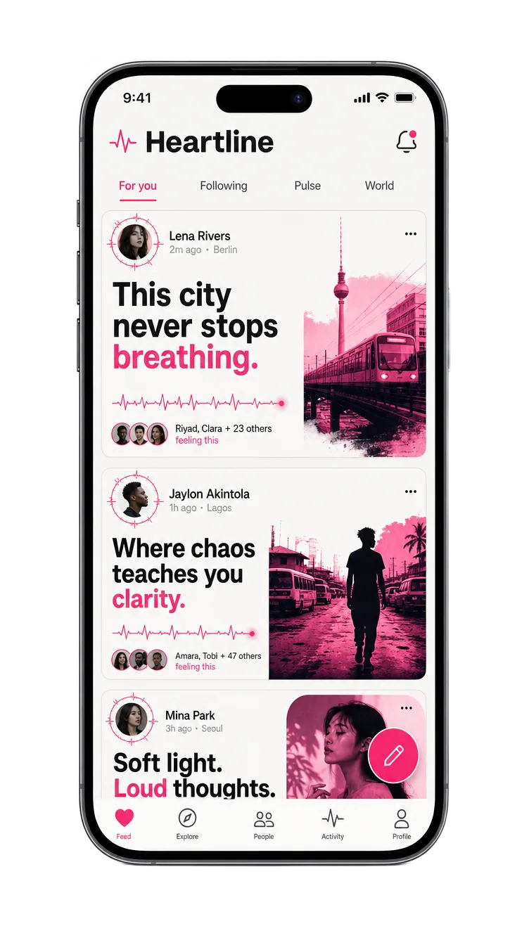 Social networking app built by The Plugged